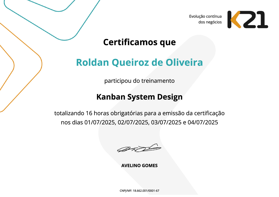 Certificado K21